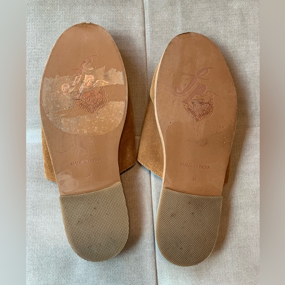 Free People Coronada Classic Slip on Mules Flats Brown Suede Size 38 Size 7.5-8 - Picture 8 of 11